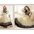Radhey Arts Cream Embroidered Ankle length anarkali suit