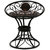 Onlineshoppee Design Wooden & Wrought Iron Chair Size (LxBxH-16x13x18.5) Inch