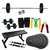 Fitfly Home Gym Set With 20Kg Weight&Flat Bench&3Ft Plain Rod&Dumbbells&Gloves