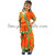 Bharatanatyam Fancy Dress Orange Color Economic Costume READYMADE bharatnatyam
