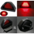 F-1 Style Car Red 12 LED Rear Tail Brake Stop Light Third Strobe Fog Lamp