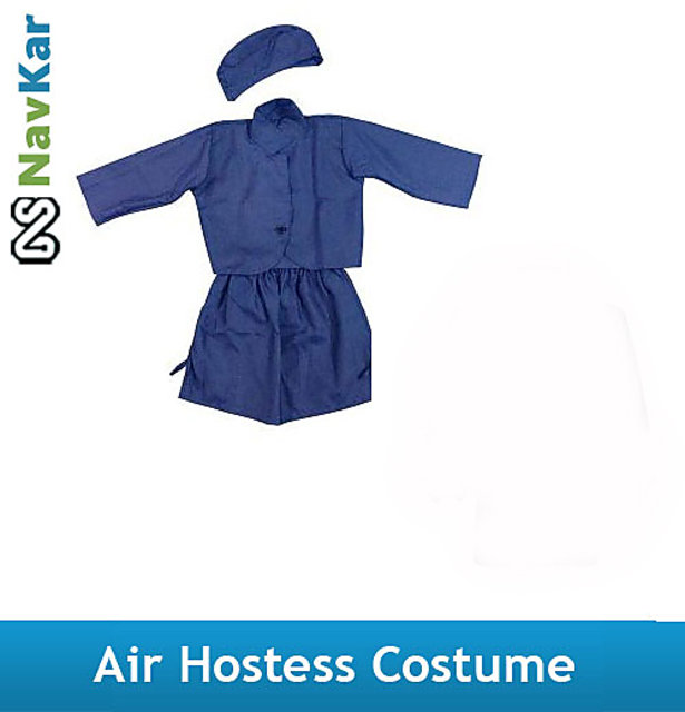 Air Hostess Stewardess Costume Cabin Crew Fancy Dress Outfit + Hat | eBay