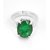 Avaatar 3.25 Ratti Emerald Gemstone Astrological Ring In Sterling Silver In Heavy Setting
