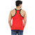 Zippy Men's Vest Cotton Solid Romeo Red Sleeveless Gym Vest
