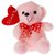 Tickles Pink Teddy With I Love You Balloon Heart Stuffed Soft Plush Toy Teddy Bear 16 cm -T669