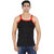 Zippy Men's Vest Cotton Solid Romeo Black Sleeveless Gym Vest
