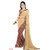 Aayan Trendz Multicolor Brocade Self Design Saree With Blouse