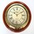 Ageless Azyra Vintage Antique Look Wood and Brass Wall Clock 12