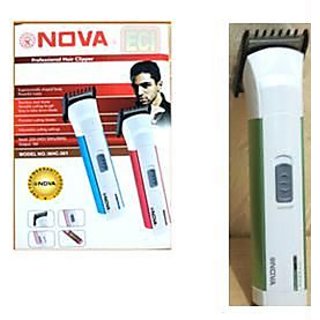 NHC-401 Nova Replaceable Battery Trimmer & Professional Rechargeable Hair 2  in 1 Trimmer