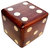 OnlineShoppee Wooden Dice Shape Dice Box With 5 Dice