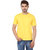 Weardo Plain Yellow Crew Neck T-Shirt