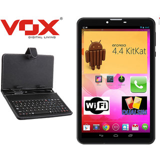Buy VOX V102 Dual SIM Calling Tablet with keyboard Online 4199