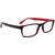Cardon M5037  Size 52 Black inside Red Rectangular Eyeglasses