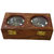Onlineshoppee Wooden Dry Fruit Box with 2 Steel Bowls