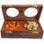 Onlineshoppee Wooden Dry Fruit Box with 2 Steel Bowls