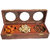 Onlineshoppee Wooden Dry Fruit Box with 3 Steel Bowls