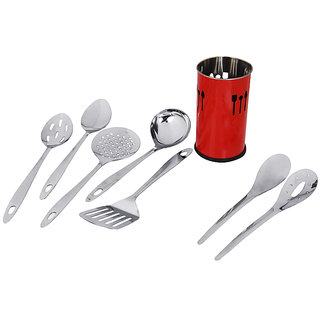 Montstar 7pc Stainless Steel Kitchen Tool Set With "Free" Kitchen Tool Holder - 81921800
