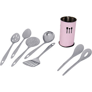 Montstar 7 Pc Stainless Steel Kitchen Tool Set With "Free" Kitchen Tool Holder