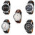 Rico Sordi Round Dial Multicolor Leather Strap Quartz Watch For Men (Set Of 5)