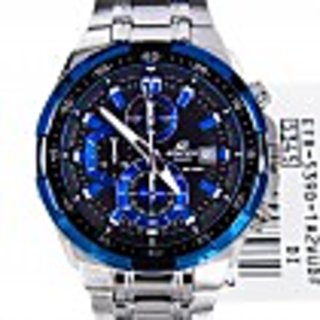 Casio Edifice Black Blue Dial Mens Watch EFR 539D 1A2 EFR539D Imported