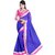 Styloce Maroon Georgette Self Design Saree With Blouse