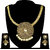 Zaveri Pearls Antique Carved Necklace Set-ZPFK3762