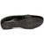 Nshell formal black slip on flat shoes F2