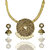 Zaveri Pearls Antique Carved Necklace Set-ZPFK3762