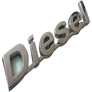 3D Chrome Diesel Emblem Decal Sticker Fuel Lid Tank Cover for Car SUV