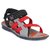 FTR Men's Black,Grey and Red Floaters