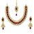 Ruby Pearl Beads Necklace Set By Zaveri Pearls-ZPFK3310