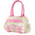 Cottage Accessories Pink  White Self Design Handbag