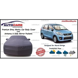 Buy AutoCare Grey Matty Car Body Cover Maruti Suzuki Ertiga + Mirror Antenna  Pocket Online @ ₹1399 from ShopClues