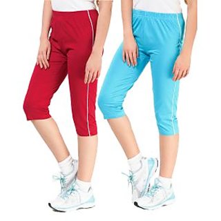 ESPRESSO- SPORTIVE CAPRI PACK OF 2 PCS RED & AQUA