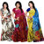 Sukuma Saree with Unstitched Blouse (Combo of 3)