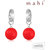 Mahi Neon Red Earrings - S
