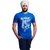 Nihaal Akal Sahay Royal Blue Round Neck Printed Punjabi T-Shirt