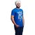 Nihaal Akal Sahay Royal Blue Round Neck Printed Punjabi T-Shirt