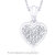 Peora Silver Shimmering Heart Pendant PP3020