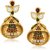 Kriaa Gold Plated Multi Dangle Earrings For Women