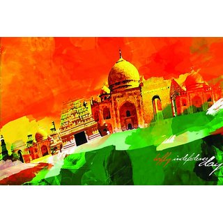 Buy Canvas Painting Patriotic Print Indian Independence Day Online