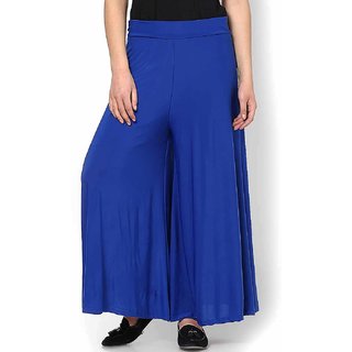 Buy Blue Palazzo Pants Palazzo trousers Online @ ₹899 from ShopClues