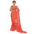 Aaradhya Fashion Peach Banarasi Silk Self Design Saree With Blouse