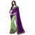 Parisha Purple Brocade Self Design Saree With Blouse