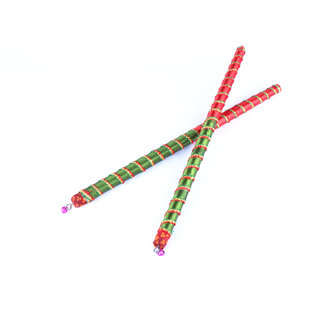 Dandiya Sticks For Garba Navratri Celebrations Colors Design May Vary 1 Set Manufacturer of fancy & attracted dandiya sticks india, radium & diwali sticker, wooden dandiya, aluminum vertical small & big dandiya sticks, aata bearing big dandiya.