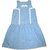 Girls Embroidery Dress Light Blue Colour