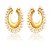Zaveri Pearls Exquisite Chandbali Hoop Earring-ZPFK2720