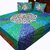 Floral and Jaipuri Gold Print Pure Cotton Double Bed Sheet Home Furnishing -122