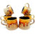 Jocular Stylish Textured Tea Cups Set Of-6 1843
