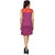 Klick2Style Purple Plain Midi Dress For Women